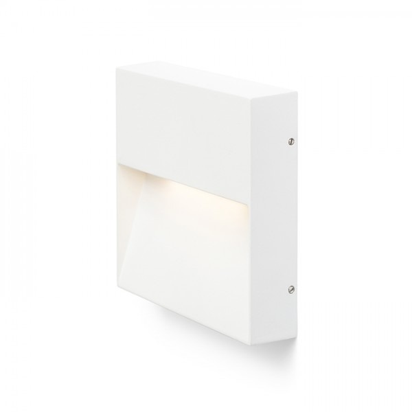 AQILA SQ wall white 230V LED 6W IP54 3000K 1 AQILA SQ wall white 230V LED 6W IP54 3000K